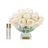 Cote Noire Luxury Centrepiece 37 Rose Bud Bouquet (Pink Blush & Gold)-Beauty Affairs1